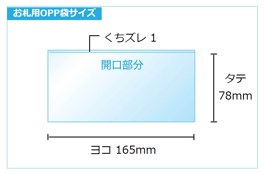 お札用OPP袋